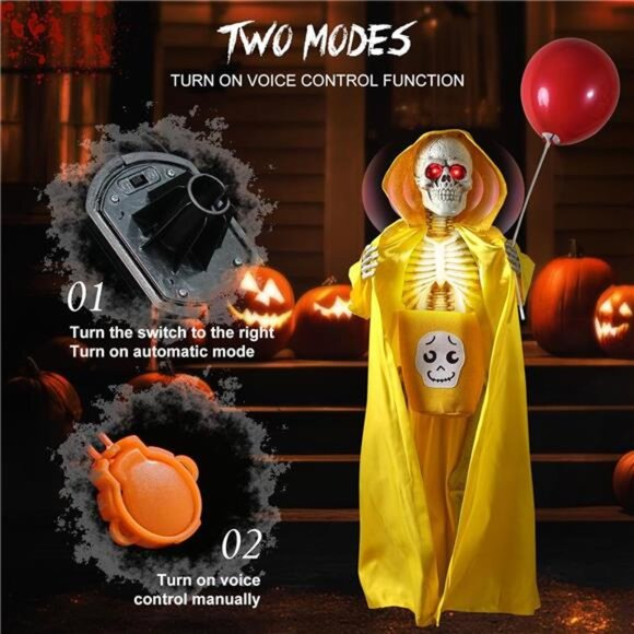 New Animatronics Decorations Outdoor for Holding Candy and Gifts, 37 Inch - Picture 6 of 7